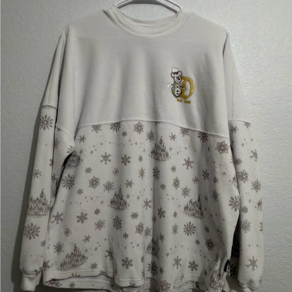 Disneyland Mickey Snowman Fuzzy Spirit Jersey